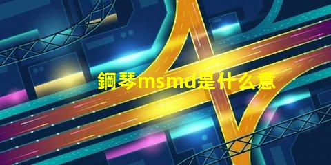 鋼琴msmd是什么意思 rnaknsmd是什么意思